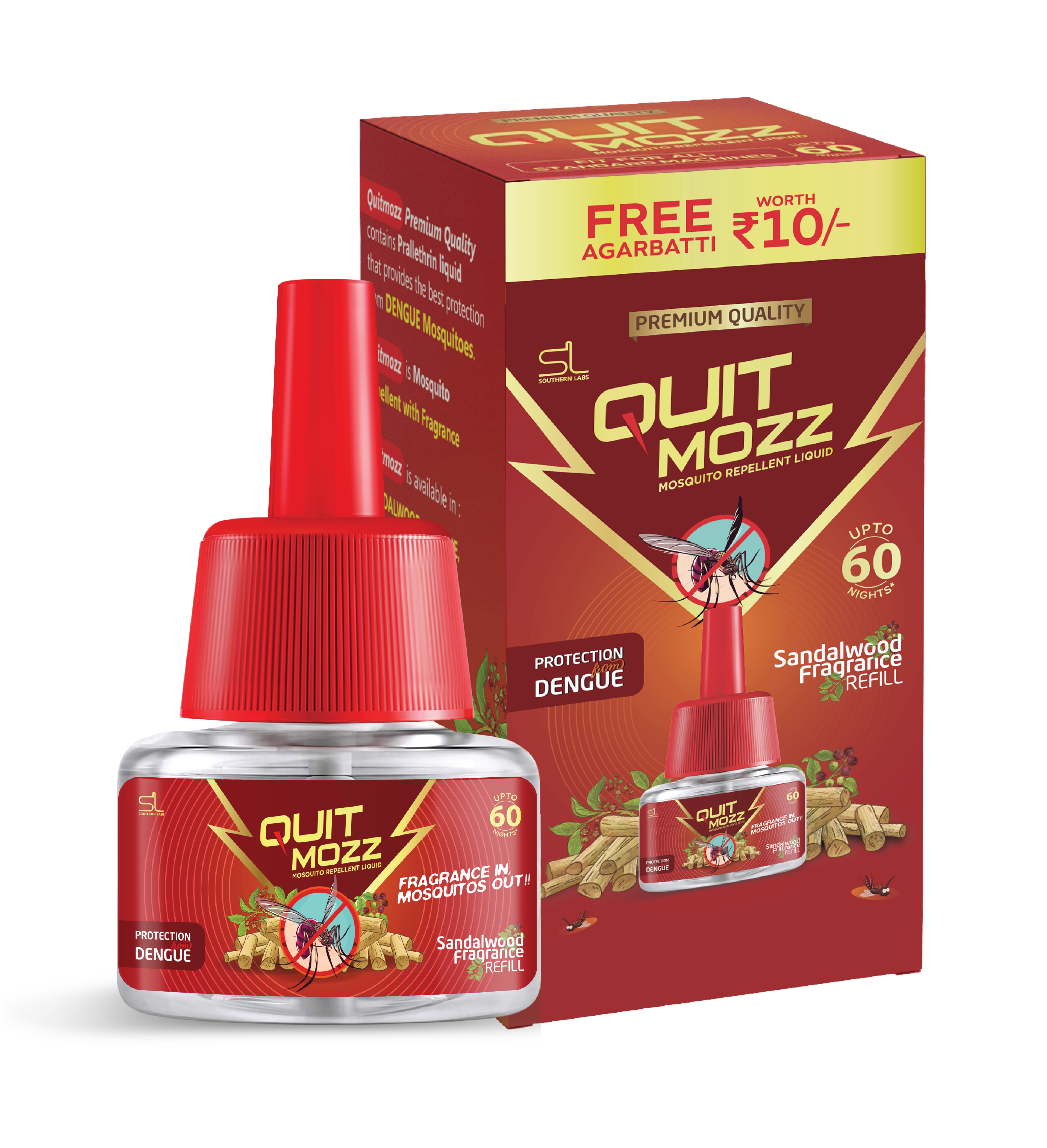 Quitmozz Liquid vaporiser Sandalwood